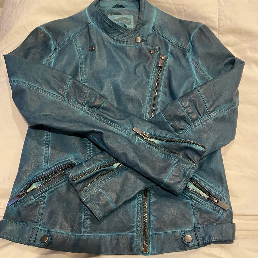 Faux leather jacket